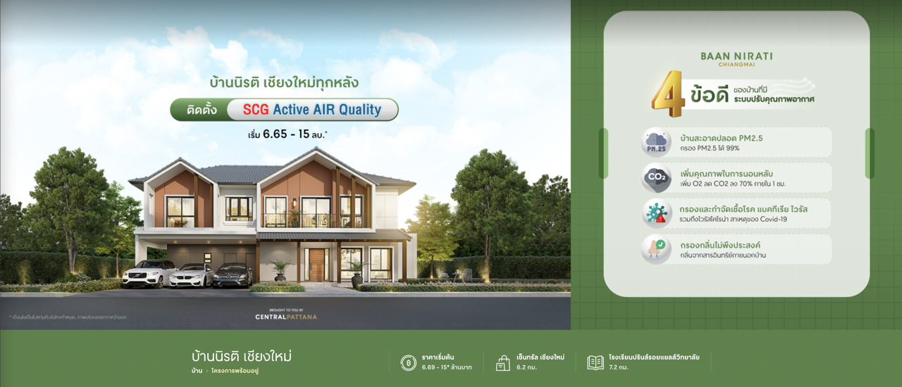 รูปภาพ Cover-บ้านเดี่ยว บ้านนิรติ เชียงใหม่ : วโรรส (รติ)