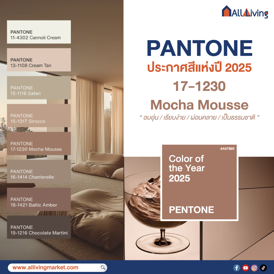 รูปภาพหลัก-Pantone ประกาศ The Color of 2025 คือ สีมอคค่า มูส