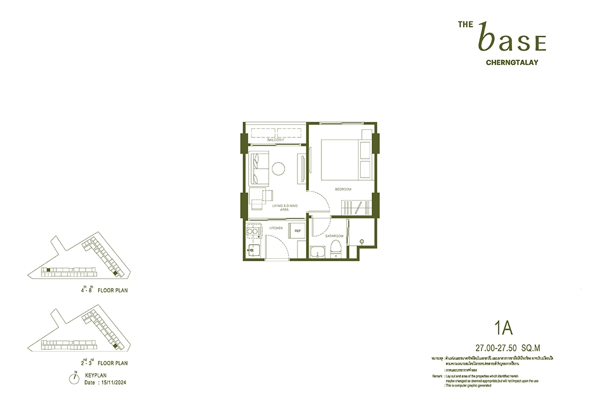 เดอะ เบส เชิงทะเล : TYPE 1 A's plan image at 1