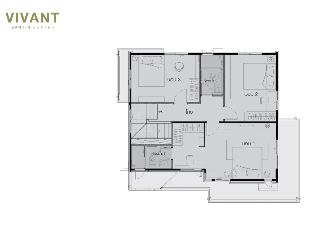 ภาพแปลนของ วี ทางด่วนรามอินทรา - วงเเหวน : VIVANT 01C11 รูปที่ 2