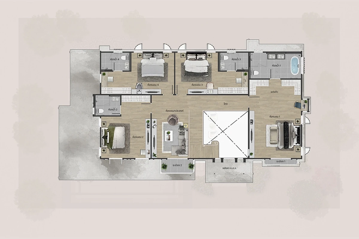 ณริณสิริ พระราม 9 - กรุงเทพกรีฑา : BERKSHIRE's plan image at 2