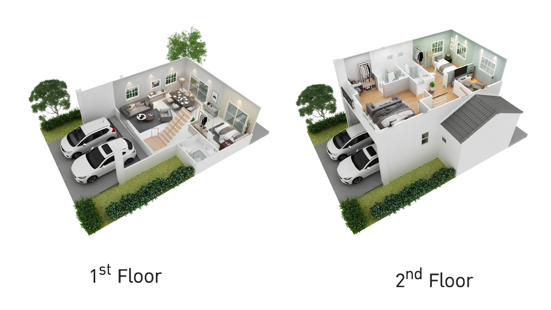 ให้เช่า บ้านแฝดติดถนนใหญ่ ศรีวารี เพียง 17,900 บ/ด's plan image at 1