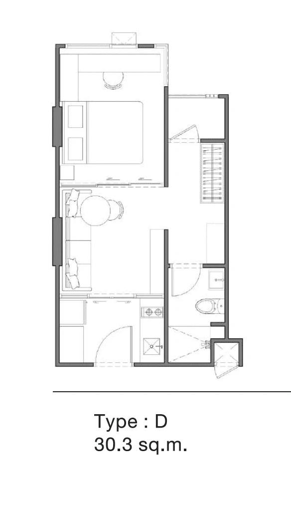 แชปเตอร์วัน มอร์ เกษตร : TYPE D's plan image at 1