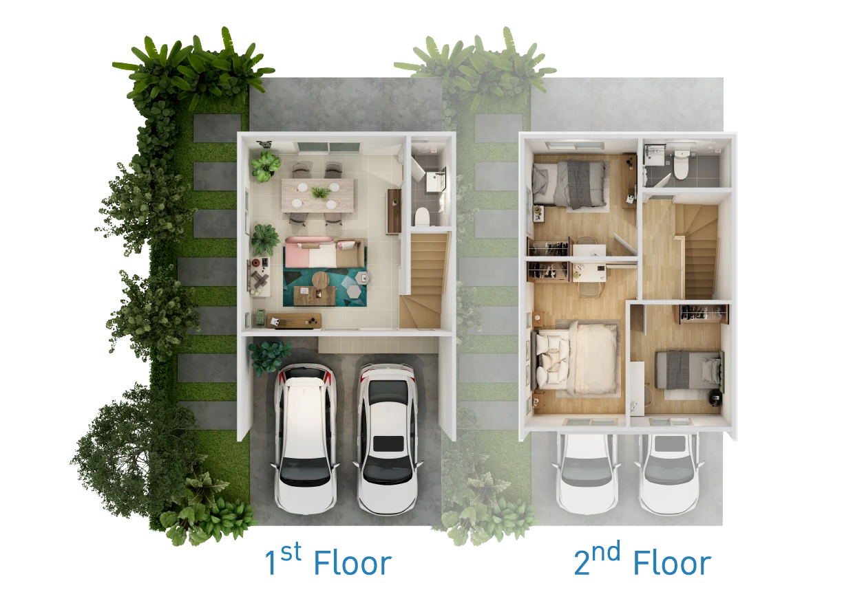 ภาพแปลนของ Pruetwarin : บ้านพฤกษา สุขสวัสดิ์-ประชาอุทิศ 2 รูปที่ 1