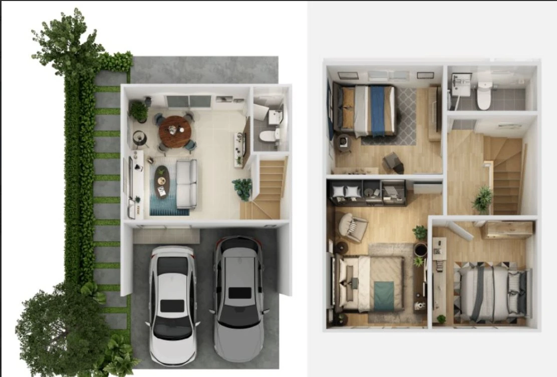 ภาพแปลนของ Garnet : พฤกษาวิลล์ รังสิต-คลอง 2 รูปที่ 1