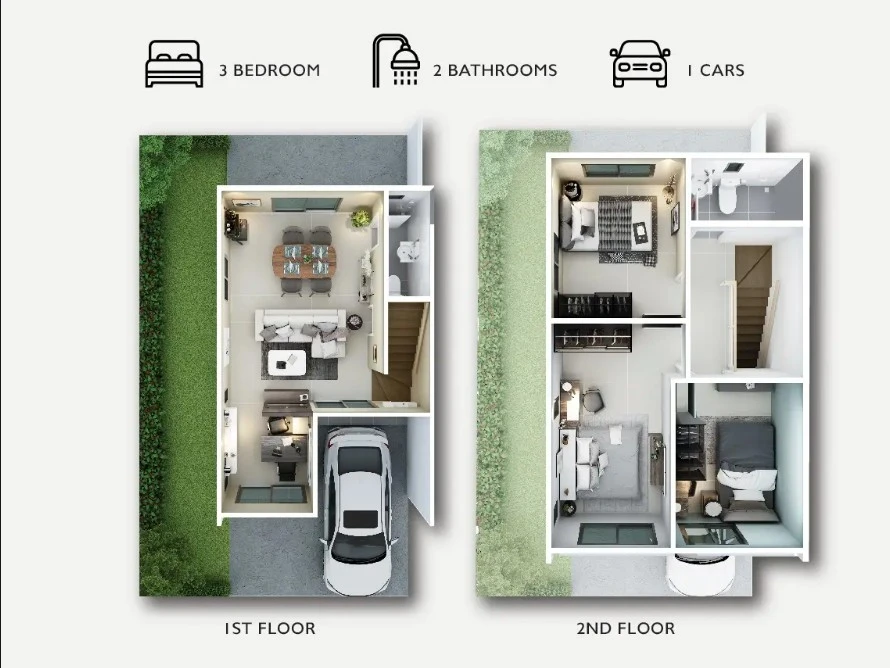 ภาพแปลนของ Prukwana : บ้านพฤกษา รังสิต-ธัญบุรี รูปที่ 1