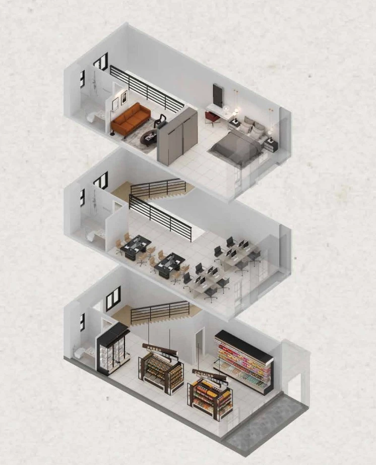 ภาพแปลนของ The Connect Biztown บางนา กม.5 – ศรีนครินทร์ (2) รูปที่ 1
