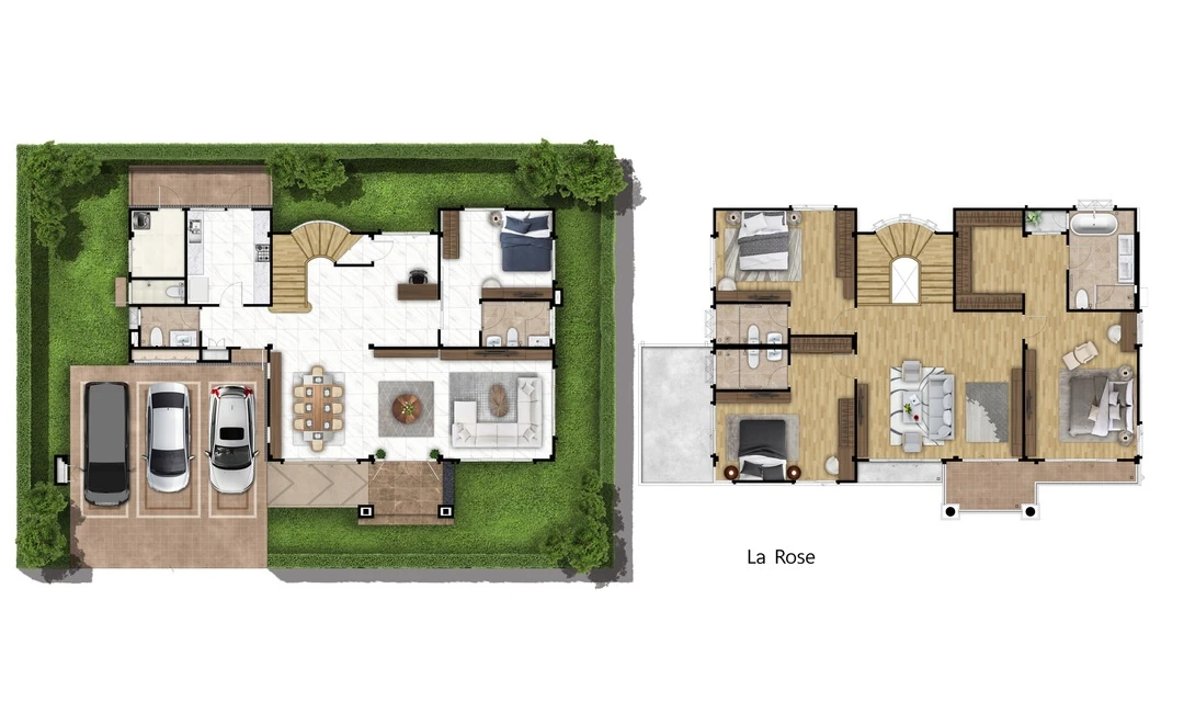 ศุภาลัย แกรนด์วิลล์ วงแหวน - แอร์พอร์ต : LA ROSE's plan image at 1