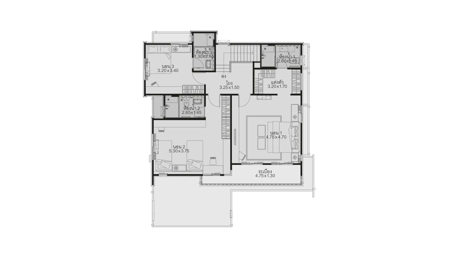 มัณฑนา2 มอเตอร์เวย์กรุงเทพกรีฑา: Multiplu-PW300A23's plan image at 2