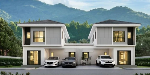 ขาย บ้านแฝด 4 ห้องนอน ใจกลางหนองมน ใกล้บางแสน เพียง 3.33 ล้านบาท's gallery image at 1