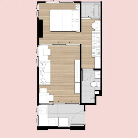 แกลลอรี่ของ พลัมคอนโด แจ้งวัฒนะ - ดอนเมือง : 1 BED 33.25 ตร.ม. รูปที่ 7