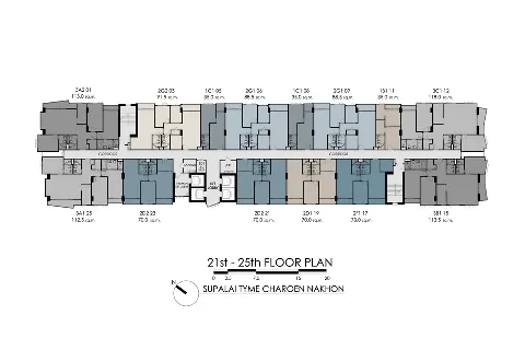 แกลลอรี่ของ ศุภาลัย ธาม เจริญนคร : 1 Bedroom (1A1 35 ตรม) รูปที่ 12