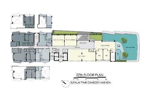 แกลลอรี่ของ ศุภาลัย ธาม เจริญนคร : 1 Bedroom (1B1 35 ตรม) รูปที่ 9