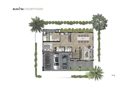 แกลลอรี่ของ บ้านเดี่ยว The Pavilion ปิ่นเกล้า-สาย 4: Courtyard รูปที่ 7