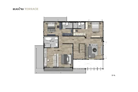 แกลลอรี่ของ บ้านเดี่ยว The Pavilion ปิ่นเกล้า-สาย 4 : Terrace รูปที่ 8