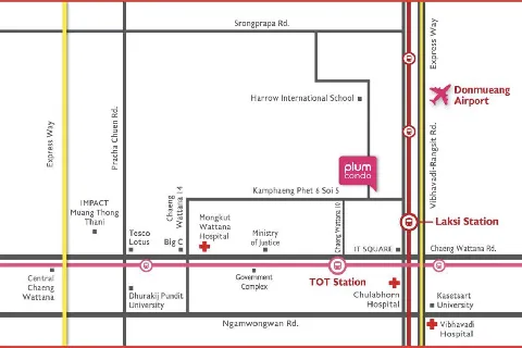 แกลลอรี่ของ พลัมคอนโด แจ้งวัฒนะ - ดอนเมือง : 1 BED 32.75 ตร.ม. รูปที่ 8